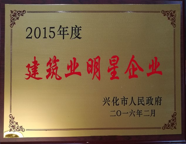 2015年度建筑业明星企业